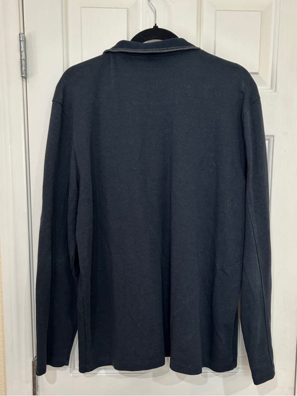 Calvin Klein Mens XL Dark Gray Zip Mock Neck Sweatshirt 100% Cotton - Picture 8 of 10